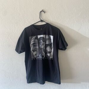 Tupac Poetic Justice graphic tee t-shirt